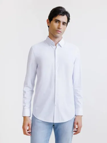 IZAC - Chemise slim jersey ciel - IZAC - Modalova