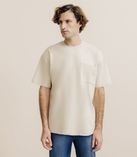 T-shirt uni oversize col rond - IZAC - Modalova