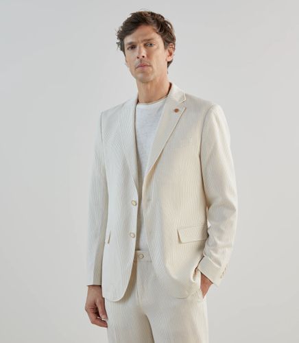 IZAC - Veste ville seersucker beige - IZAC - Modalova