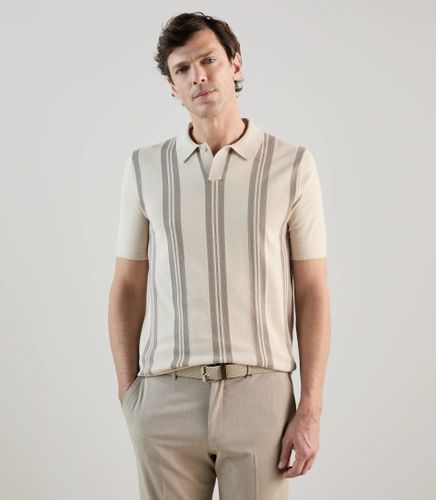 Polo en maille à rayures - IZAC - Modalova