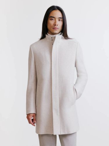 IZAC - Manteau col montant beige - IZAC - Modalova