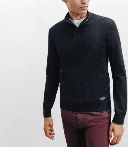 Pull col montant demi zippé - IZAC - Modalova