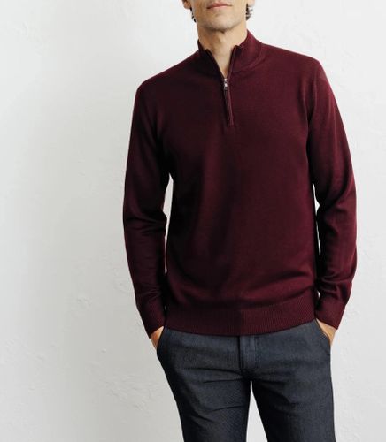 Pull à col demi zippé - IZAC - Modalova