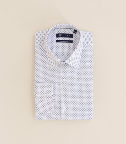 Chemise 100% coton ajustée blanche - IZAC - Modalova