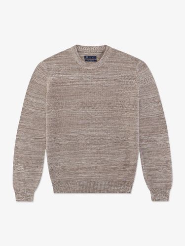 Pull col rond uni jeu de point - IZAC - Modalova