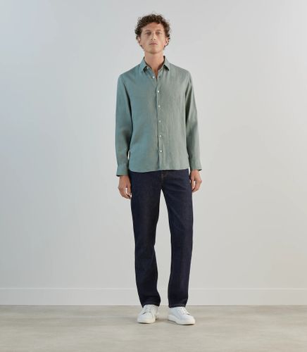 IZAC - Chemise 100% lin lichen - IZAC - Modalova