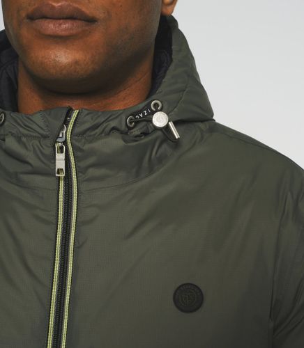 Blouson matelassé réversible à capuche et kaki MORENO - IZAC - Modalova