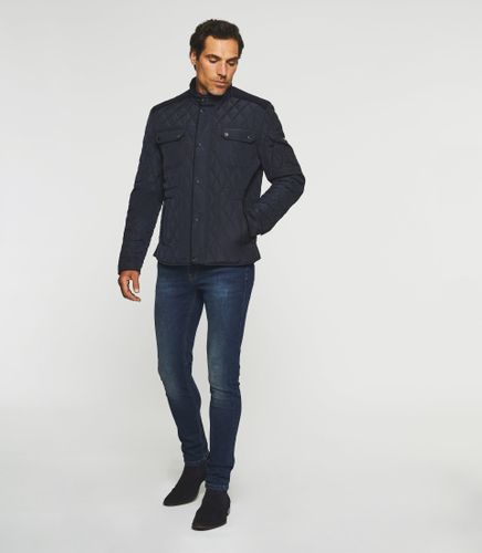 Blouson surchemise matelassé marine MACEO - IZAC - Modalova