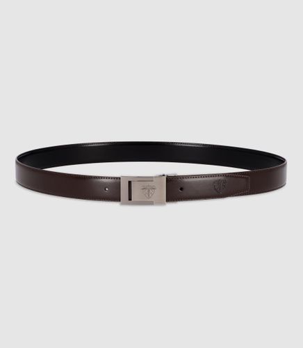 Ceinture réversible 35mm en cuir et noire NAE - IZAC - Modalova
