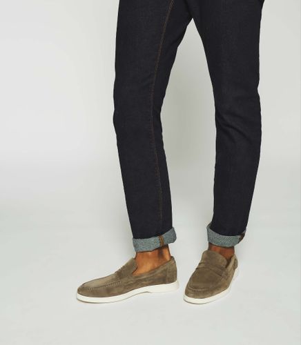 IZAC - Mocassins en daim taupe - IZAC - Modalova