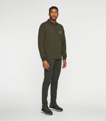 Polo manches longues kaki NERINE - IZAC - Modalova
