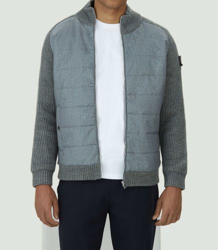 Sweat zippé col montant chiné ''SWlestat'' - IZAC - Modalova