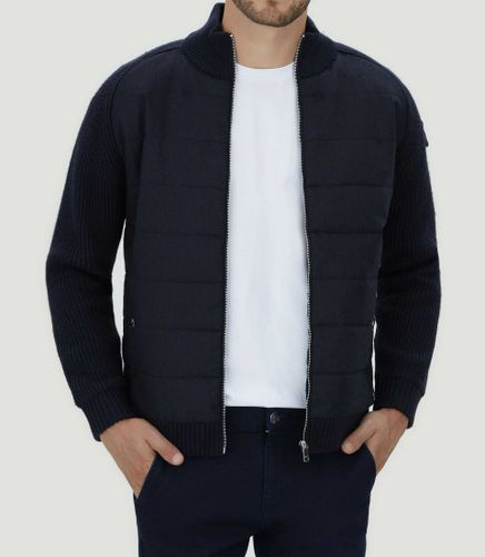 Sweat zippé col montant marine ''SWlestat'' - IZAC - Modalova