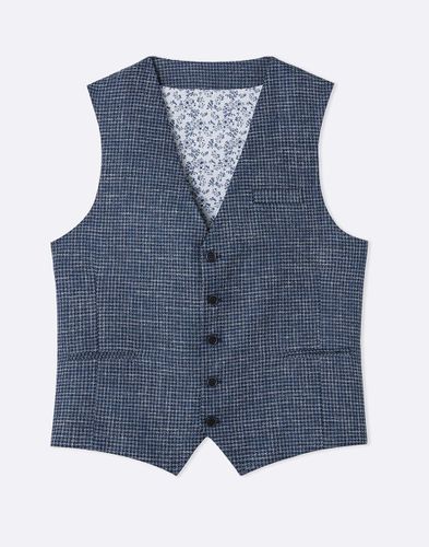 Gilet motif pied de poule - Izac - Modalova
