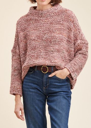 Pull oversize maille moulinée multicolore - La Fée Maraboutée - Modalova