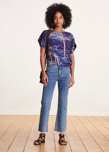 Jean clair cropped en coton biologique - La Fée Maraboutée - Modalova