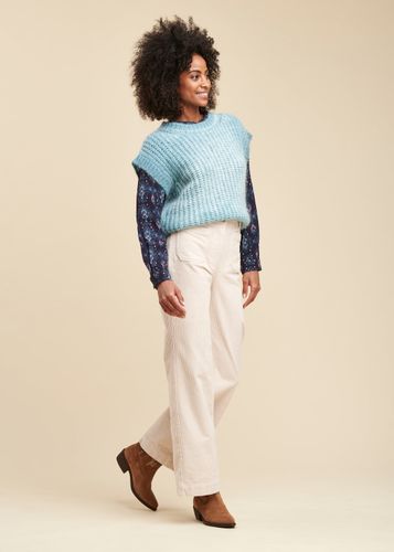 Pantalon large en velours - La Fée Maraboutée - Modalova