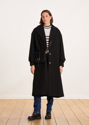 Manteau long noir oversize - La Fée Maraboutée - Modalova