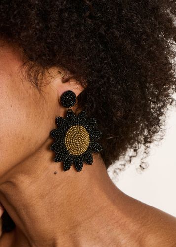 Boucles d'oreilles fleurs à perles - La Fée Maraboutée - Modalova