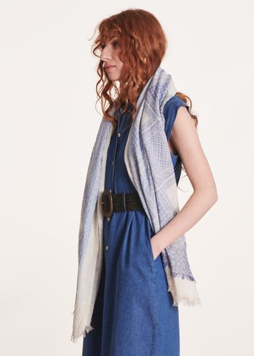 Foulard jacquard en coton imprimé - La Fée Maraboutée - Modalova