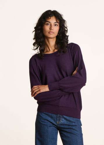 Pull ample en maille fine manches longues - La Fée Maraboutée - Modalova