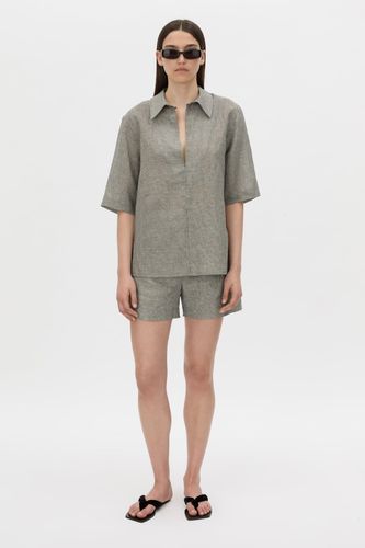 Phostre Stripe Linen Collared Top - CAMILLA AND MARC - Modalova