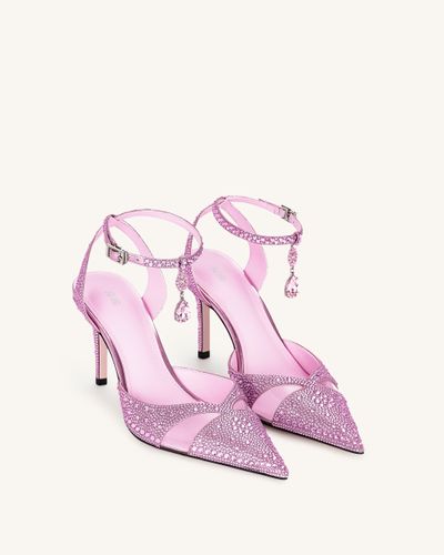 Escarpins à talons hauts en cristal artificiel Haidi - Rose - JW PEI - Modalova