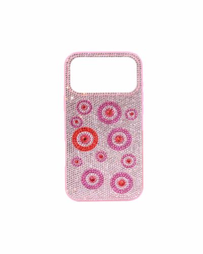 Coque de téléphone œil porte-bonheur ornée de cristaux artificiels - Rose - JW PEI - Modalova