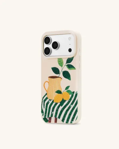 Coque de téléphone art pichet de citron - Vert - JW PEI - Modalova