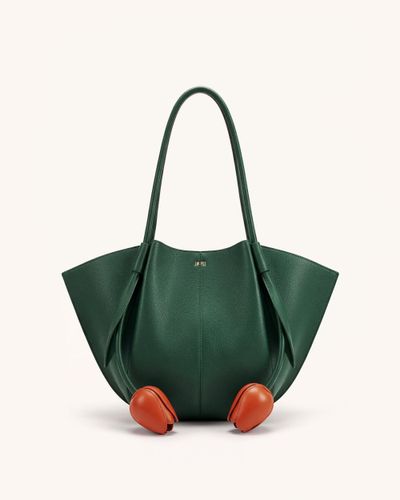 Nala Grand fourre-tout en forme de fleur - Vert forêt - JW PEI - Modalova