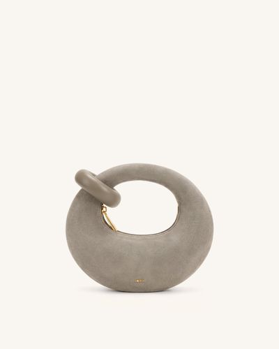 Abacus Sac mini à poignée supérieure en faux daim - Gris avoine - JW PEI - Modalova