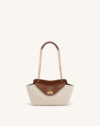 Lucia Sac à bandoulière enveloppe à chaîne - Toile marron - JW PEI - Modalova