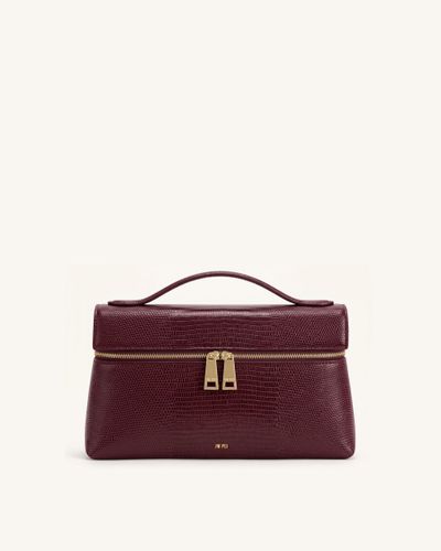 Thea Sac à main effet peau de lézard - Bordeaux - JW PEI - Modalova