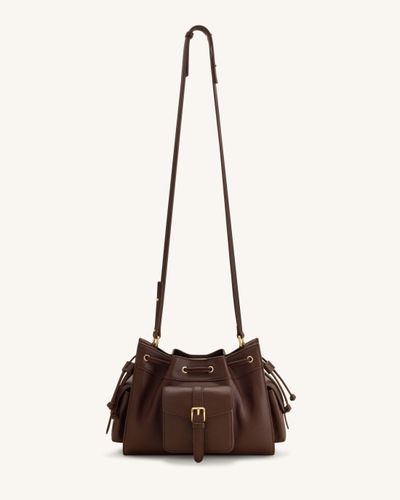 Harper Sac porté épaule à cordon de serrage - Marron - JW PEI - Modalova