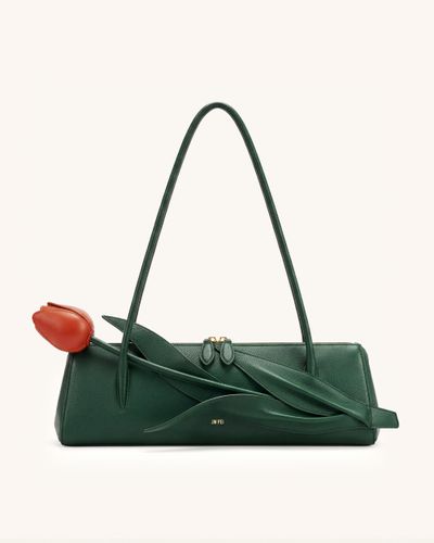 Nova Sac porté épaule en forme de fleur - Vert forêt - JW PEI - Modalova