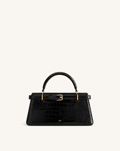 Elena Sac porté main classique - Croco noir - JW PEI - Modalova