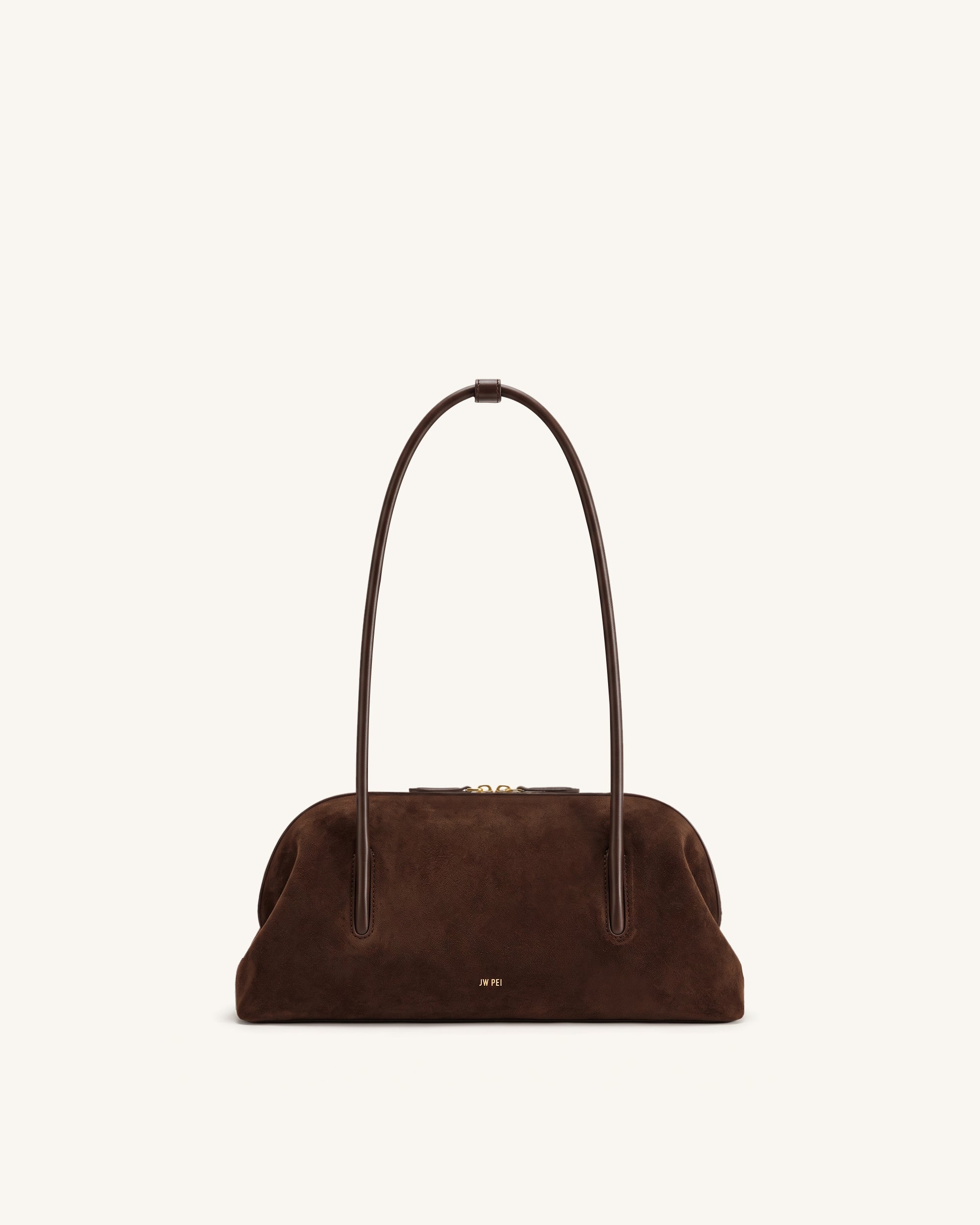 Aveline Sac porté épaule en suédine - Marron foncé - JW PEI - Modalova