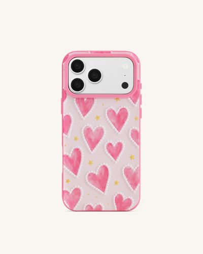 Coque de téléphone à motif cœur rose - Rose - JW PEI - Modalova