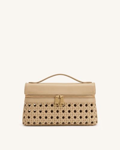Thea Sac à main en tissage ajouré - Marron jaune - JW PEI - Modalova