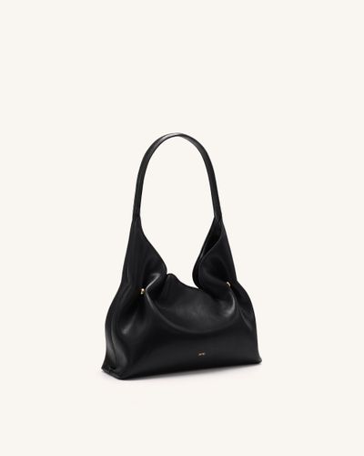 Velora Sac à bandoulière hobo lisse - Noir - JW PEI - Modalova