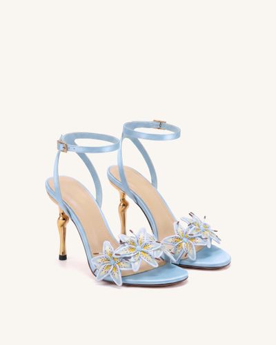 Isadora Sandales à talons Lily floral - Bleu clair - JW PEI - Modalova