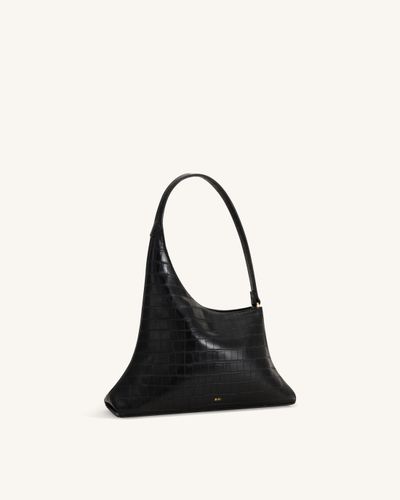 Lyra Sac à bandoulière - Noir Croco - JW PEI - Modalova