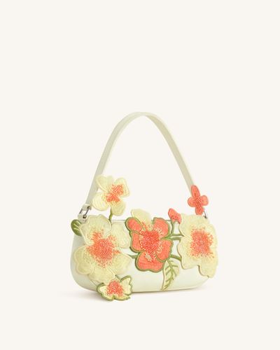 Sac bandoulière orné de perles Leona - Blanc cassé - JW PEI - Modalova