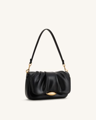 Sofia Sac à bandoulière froncé - Noir - JW PEI - Modalova