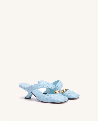 Noemi Mules fermées à détail tressé - Bleu clair - JW PEI - Modalova