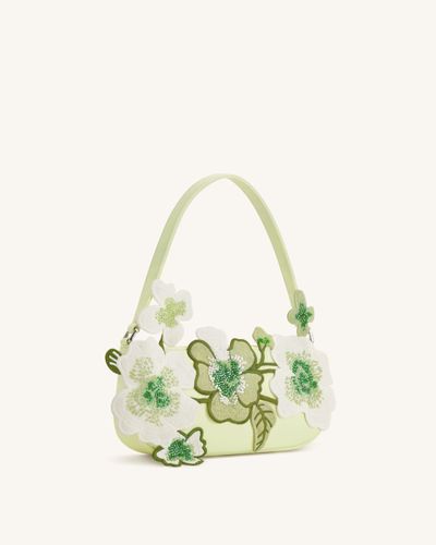 Sac bandoulière orné de perles Leona - Vert clair - JW PEI - Modalova