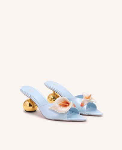 Bianca Mules à talon sphérique Calla Lily - Bleu - JW PEI - Modalova