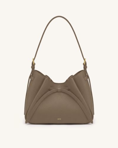 Mabel Sac à bandoulière avec nœud souple - Gris camel - JW PEI - Modalova