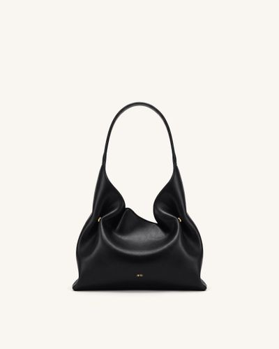 Velora Sac à bandoulière hobo lisse - Noir - JW PEI - Modalova