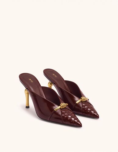 Lena Mules à empiècements en corde métallique tressée - Bordeaux - JW PEI - Modalova